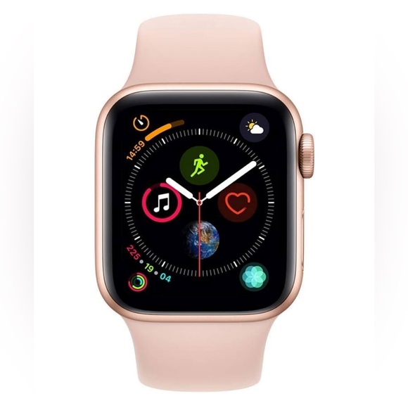 EUC Apple Watch Series 4; 40mm Gold Aluminum Pink Sand Sport Band - Picture 2 of 10